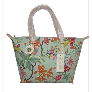 Spartina 449 Zip Travel Tote Richmond Hill Sea Foam NEW